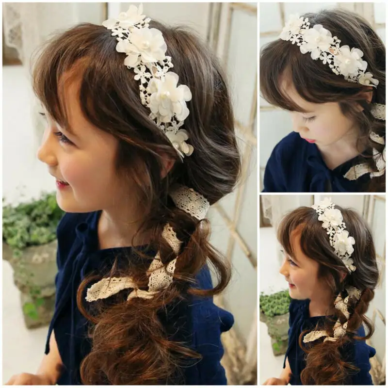 Новинка 2019 Женская повязка на голову с жемчужным цветком венок свадебные