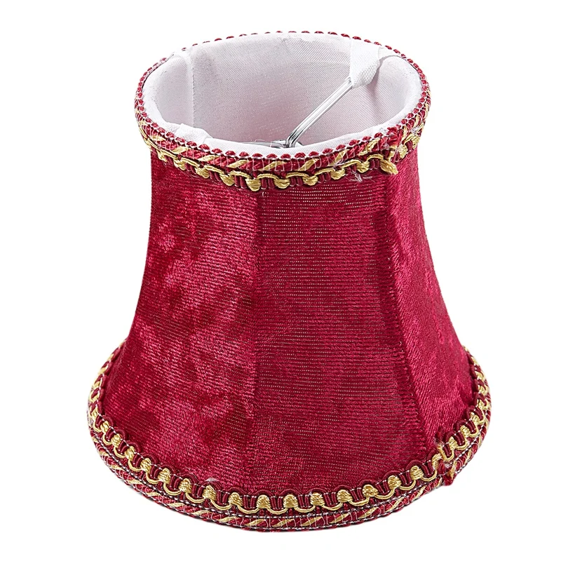 Promotion! Fabric Clip On Lamp Shade E14 Handmade Lampshade For Modern European Style Wall Sconce Crystal Candle La | Освещение