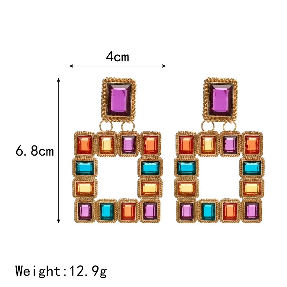 Женские серьги-подвески Match-Right яркие женские в африканском стиле ювелирные