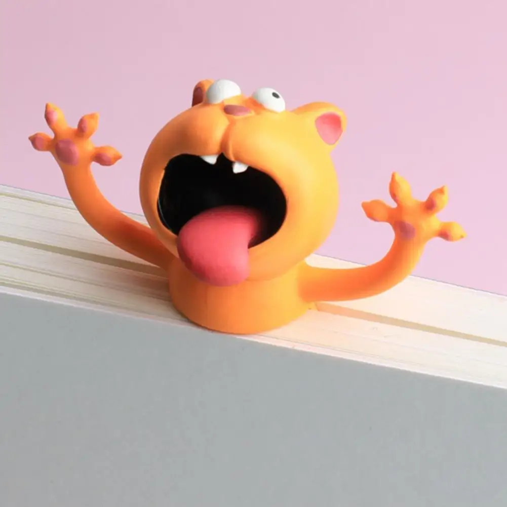 Kawaii 3D Закладка в виде животного сжатие кошка кролик мышь закладки Творческий