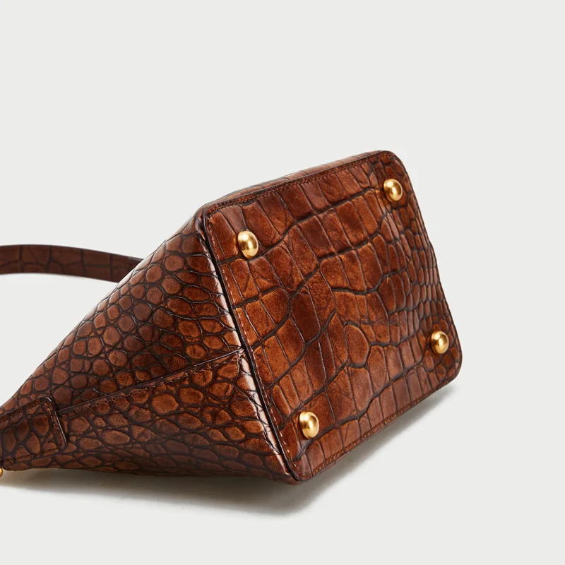 2020 New Lady Fashion Alligator Luxury Design PU Leather Handbag High-end Famous Designer Crocodile Shoulder Bag Dumpling | Багаж и сумки