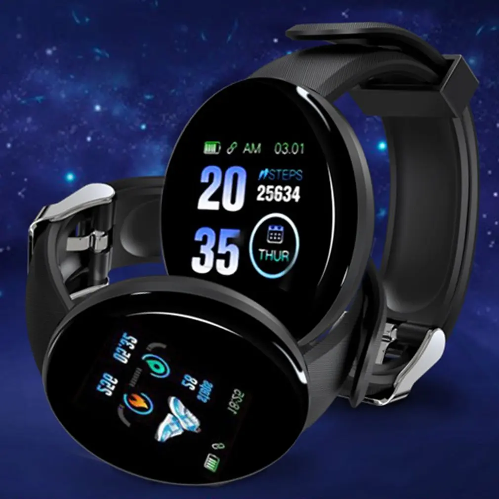 

D18 Smart Fitness Bracelet Band With Measuring Pressure Pulse Meter Sport Activity Tracker Watch Wristband Hot
