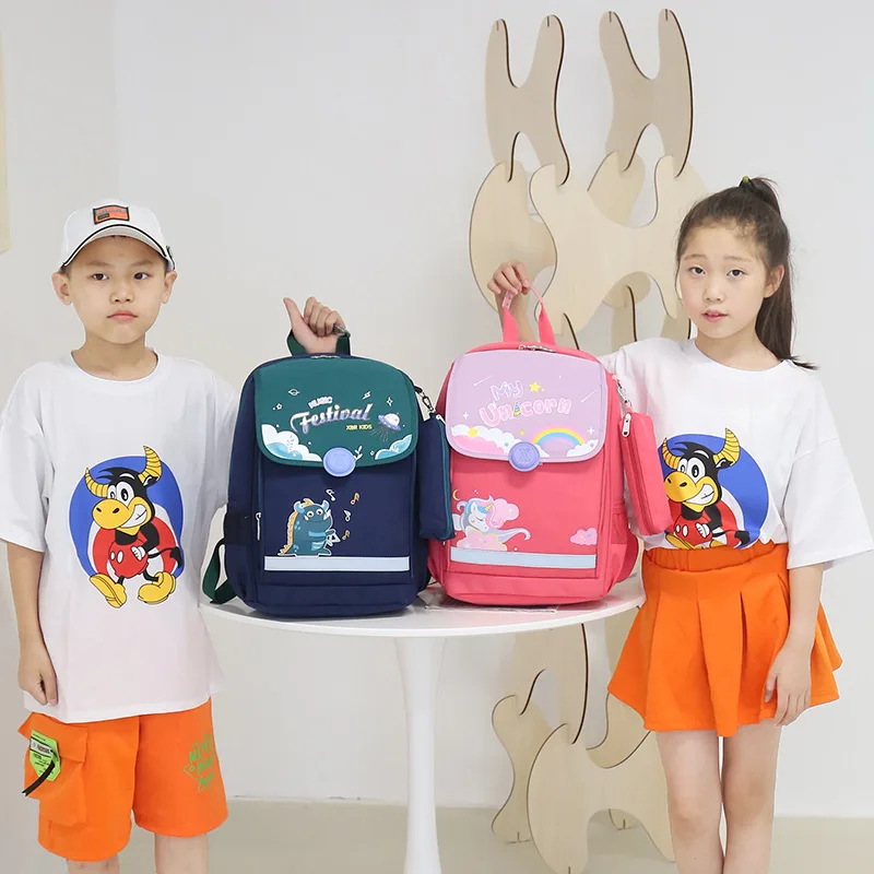 Children School Bags Anime Bag Unicorn School Backpacks Girls Boys Cartoon Kids Satchel Mochila Escolar Kawaii Lightweight Bag