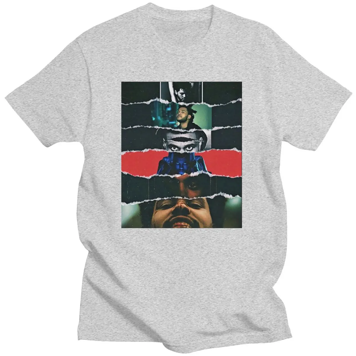 

2021 Hot Sale Harajuku The Weeknd Print Unisex Short Sleeves O-neck Tshirts Vintage Creative Streetwear Men Women New Tees Top
