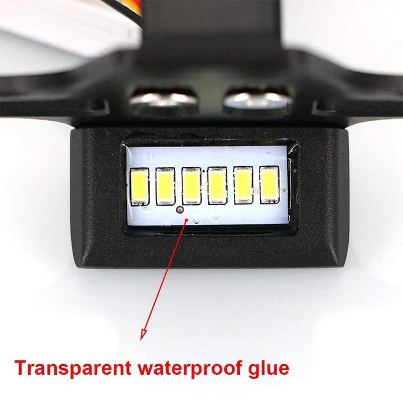 

Motorcycle License Plate Holder with LED Light Rear Universal License