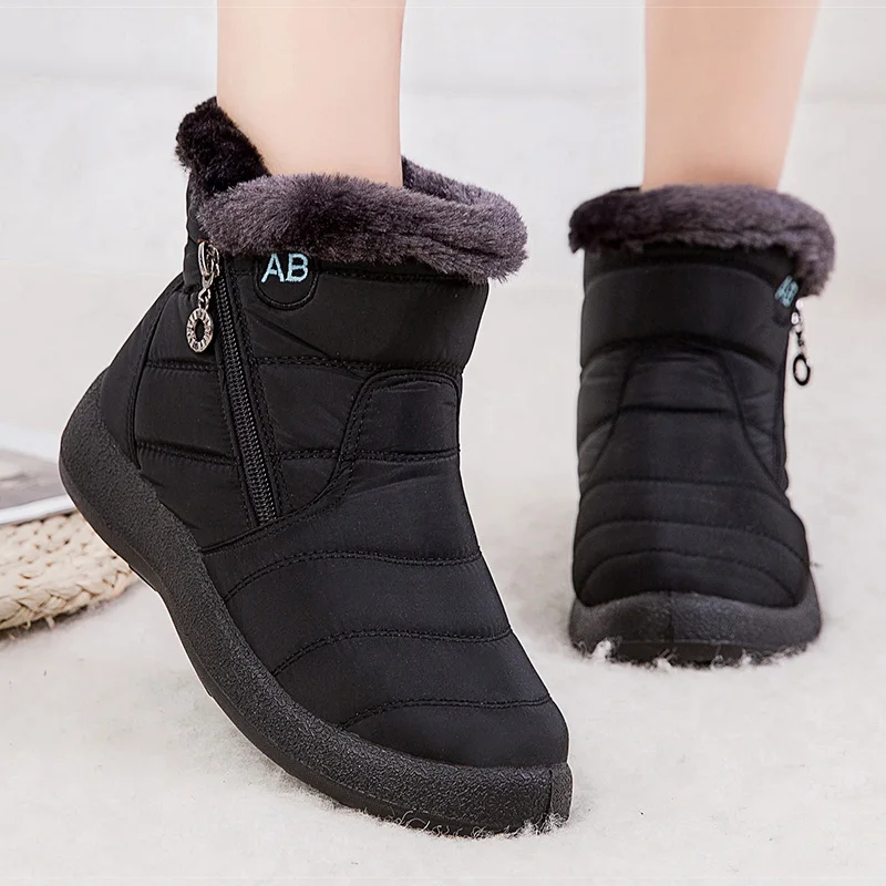 Женские ботинки очень теплые зимние женские повседневные ботильоны