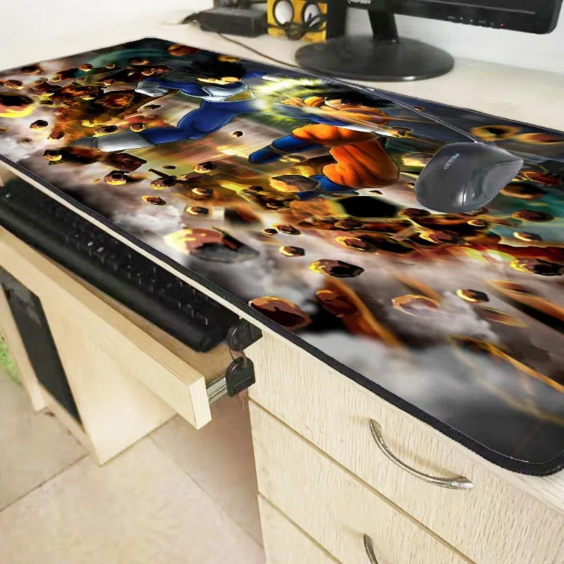 Mairuige, 90x40 см, игровой коврик для мыши с Аниме Драконий жемчуг, большой размер, Настольный коврик с замком, коврик для мыши, Настольный коврик Latop, ноутбук для CSGO DOTA