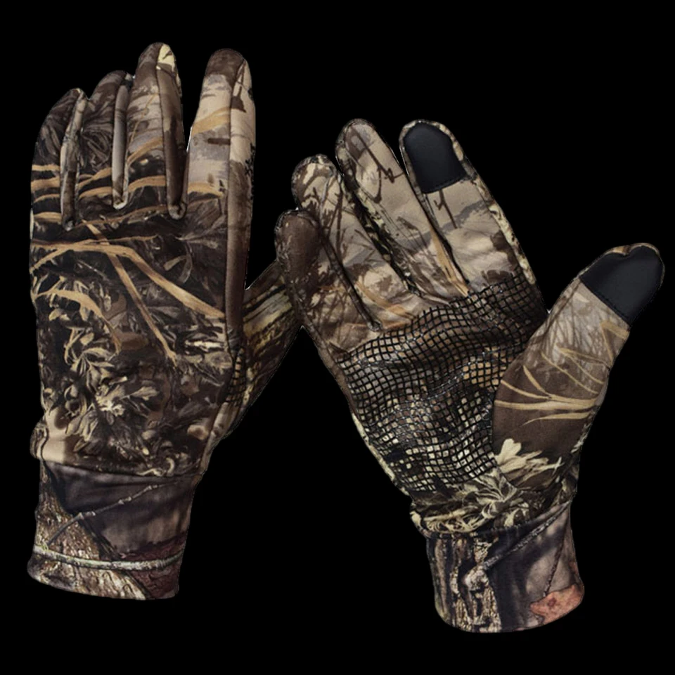 WALK FISH 4 типа зимние камуфляжные перчатки для рыбалки на открытом воздухе охотничьи перчатки без пальцев нескользящие спортивные перчатки для кемпинга