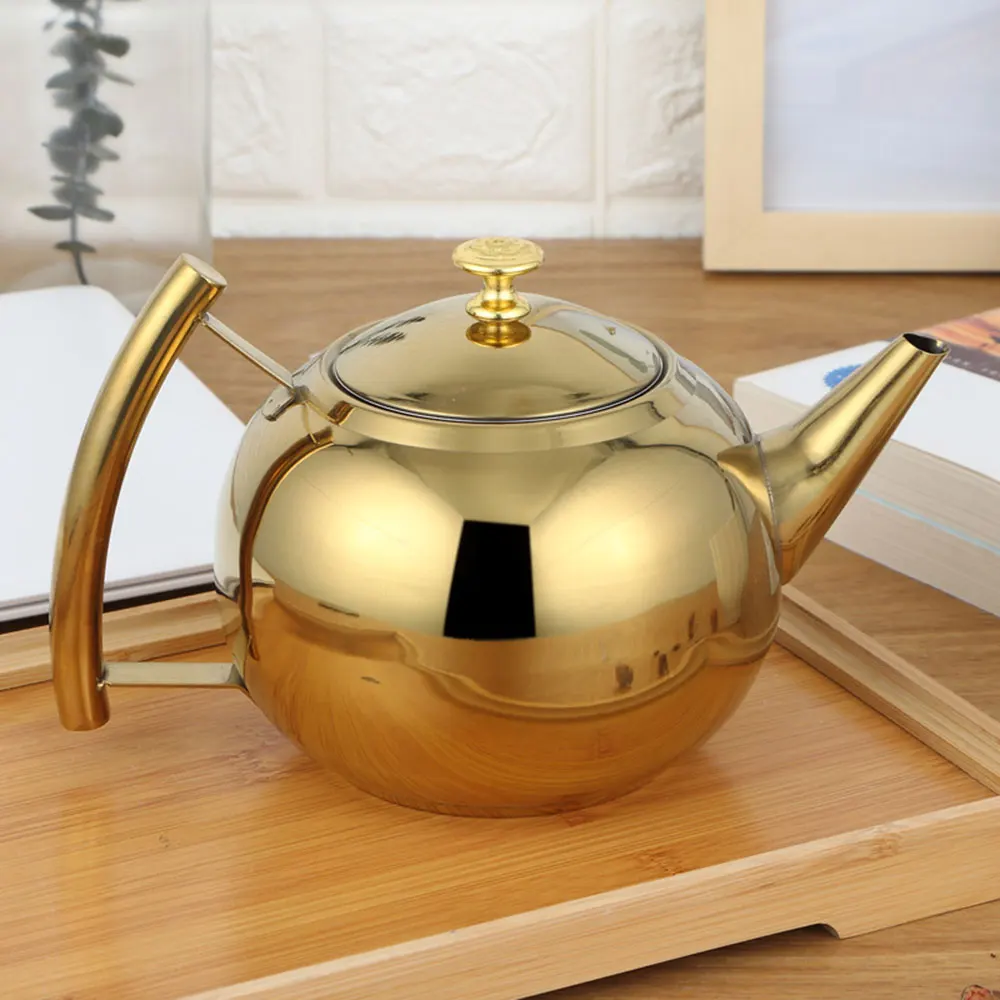 

1.5l/2l stainless steel teapot tea set coffee pot with filter hotel restaurant household stove water pot tea pot afternoon tea