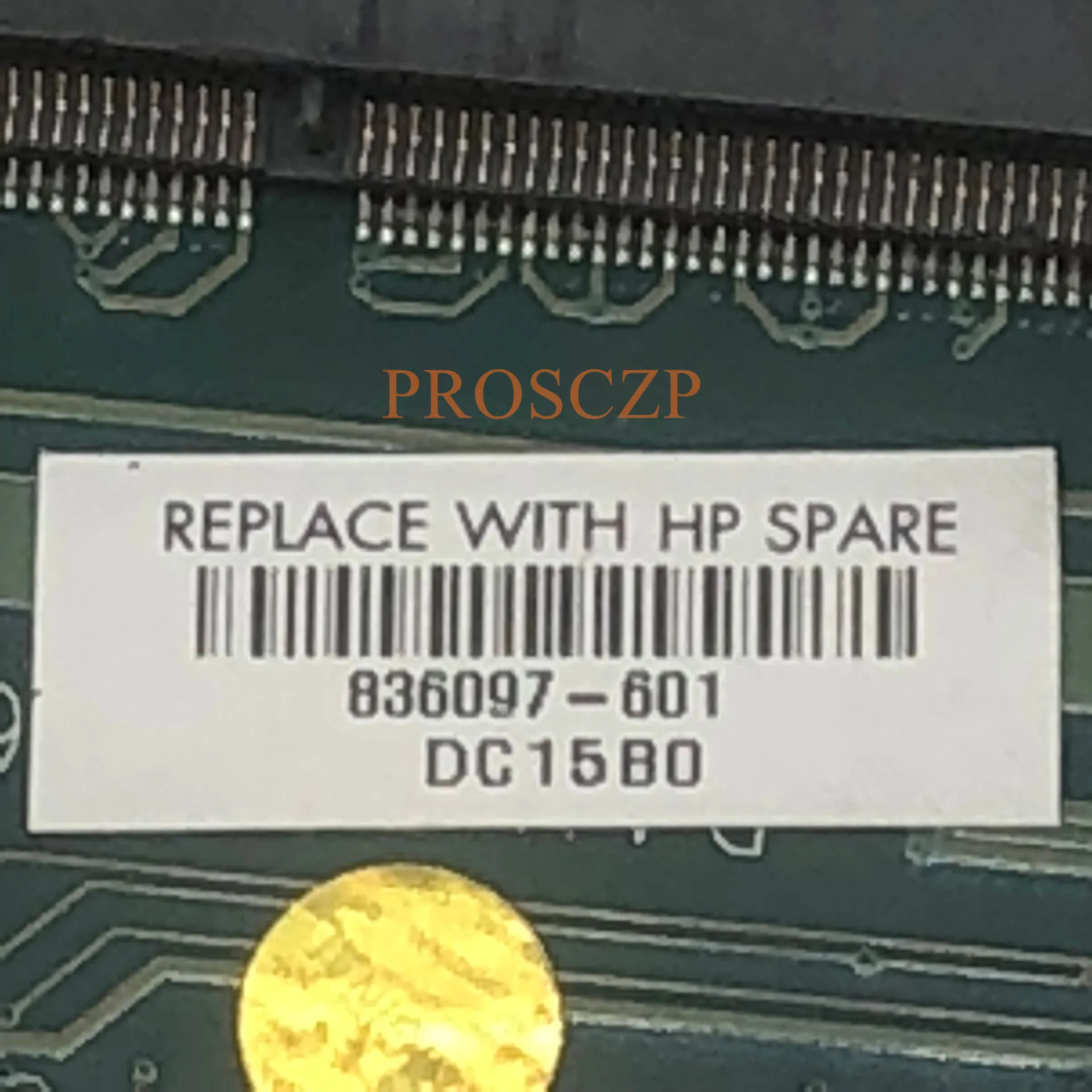 Для HP 15 AB N Материнская плата ноутбука 836097 001 601 DAX1BDMB6F0 REV:F SR2EY I5 6200U Процессор с 100%