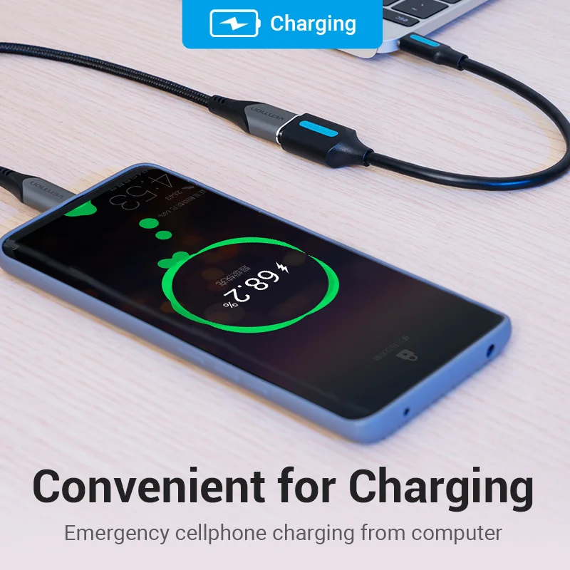Vention USB C к OTG кабель адаптер Type папа 3 0 2 Женский Для Macbook Pro Samsung S20 | Мобильные