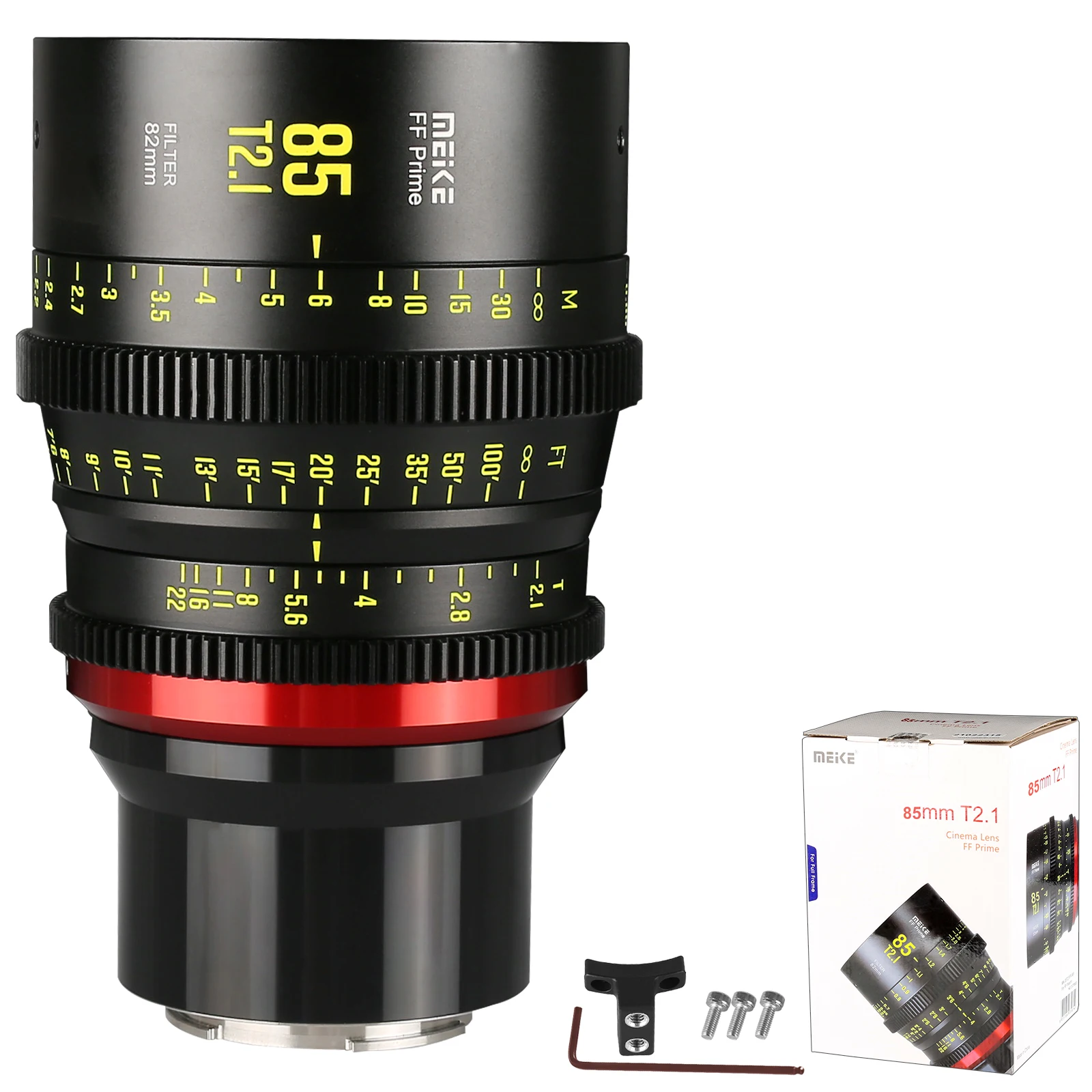 Объектив Meike Prime 85 мм T2.1 Cine для полнокадровых кинокамер|Объективы фотоаппаратов| |