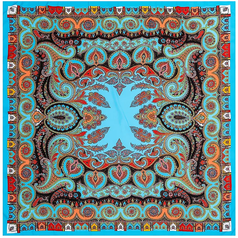 Женский квадратный шарф в богемном стиле, весенне-осенний мягкий шарф, аксессуар для хиджаба, X см