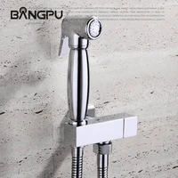 bangpu toilet bidet sprayer set kit handheld bathroom bidet toilet faucet wall mounted bidet shower sprayer brass chrome