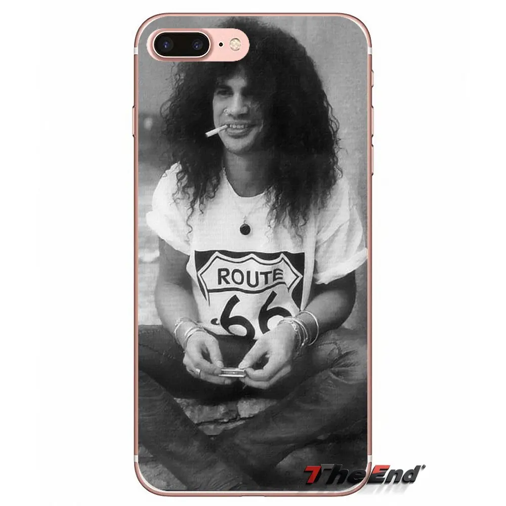 Ле Пью гитары слэша Пистолеты n Roses для Apple IPhone X 4 4S 5 5S SE 5C 6 6s 7 8 плюс Plus Силиконовые