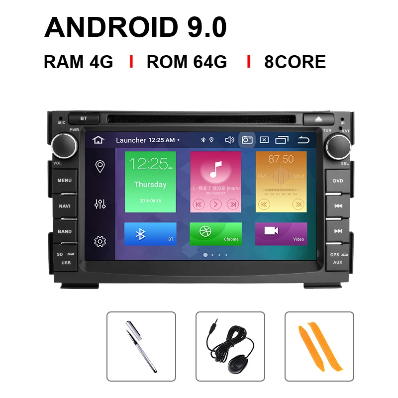 8 Core 64 ROM Ips DSP 4G 64GB 2 Din Android 9,0 автомобильный мультимедийный DVD для KIA Ceed 2009 2010 2011 2012 Авто радио gps навигация головное устройство аудио - Цвет: 8 Core 64 ROM