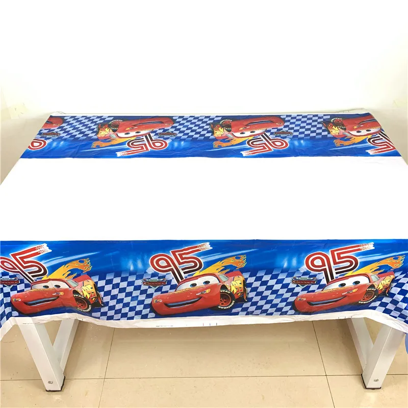 tablecloth-B-1pcs Disney автомобили вечерние поставки детские украшения для детей мальчик набор disney автомобили день рождения тема воздушные шары Торт Топперы баннер чашки тарелки - Цвет: tablecloth-B-1pcs