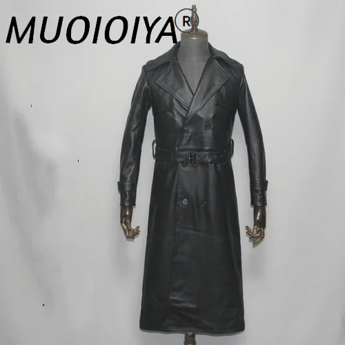 

100% Cow Leather Jacket Men Korean Style Mens Leather Jackets and Coats Long Clothing Spring Autumn 2022 Hommes Veste LW