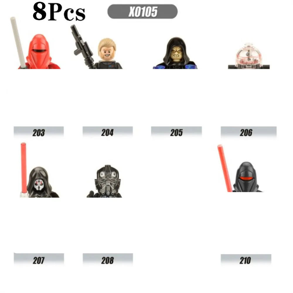 

8PCS/LOT Disney Star War Blocks Clone trooper Building blocks kid toys for Children blocks Toy Trooper
