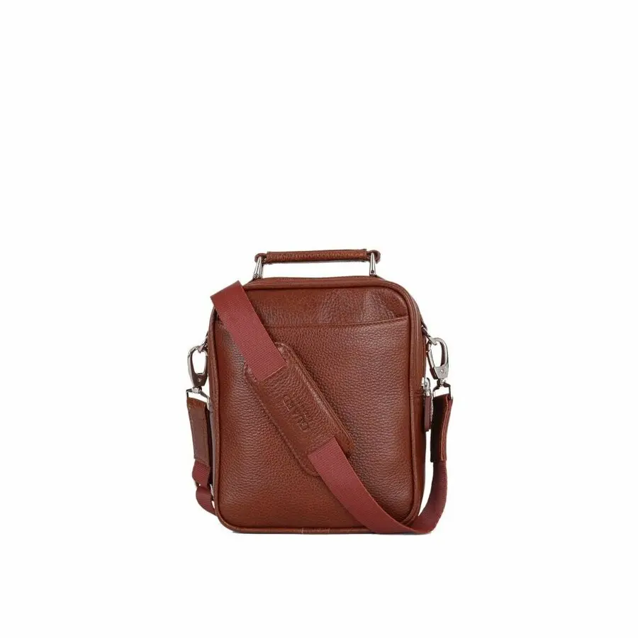 

Men Bag 2021 GUARD LEATHER Men's guard 2 main compartment handbag 1730.g Brown Male Handbag