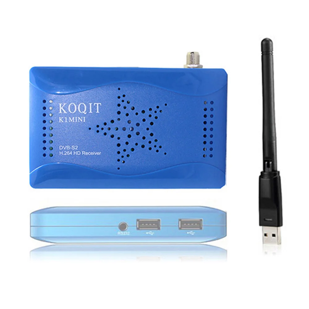 Come USB Wifi Koqit 1080P DVB-S2 T2-MI спутниковый ресивер DVB S2 цифровой декодер тв тюнер DVB-S2 Интернет ТВ коробка Wifi Youtube Авто Biss ключ vu - Цвет: Come USB Wifi