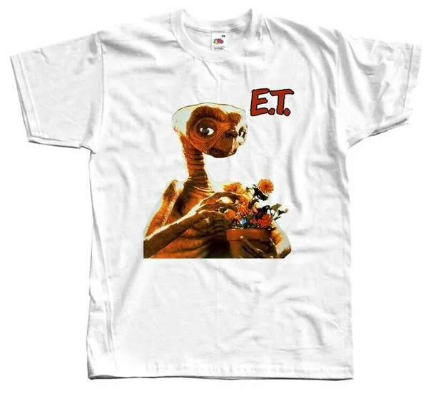 

E.T V3, movie poster, 1982, poster DTG T-SHIRT WHITE all sizes S-5XL