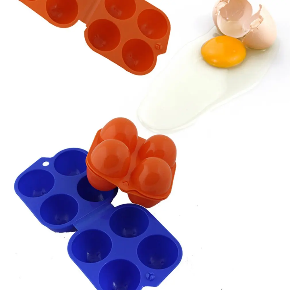 Контейнер для яиц с 4 ячейками кухонный портативный бокс хранения походов и