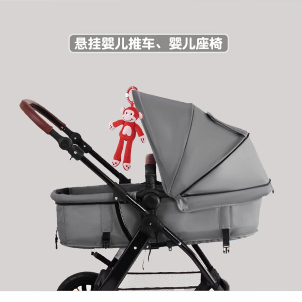 

Cute Baby Crib Stroller Toy Rabbit Bunny Bear Monkey Soft Plush infant Doll Mobile Bed Pram Kid Animal Hanging Ring Ring Color