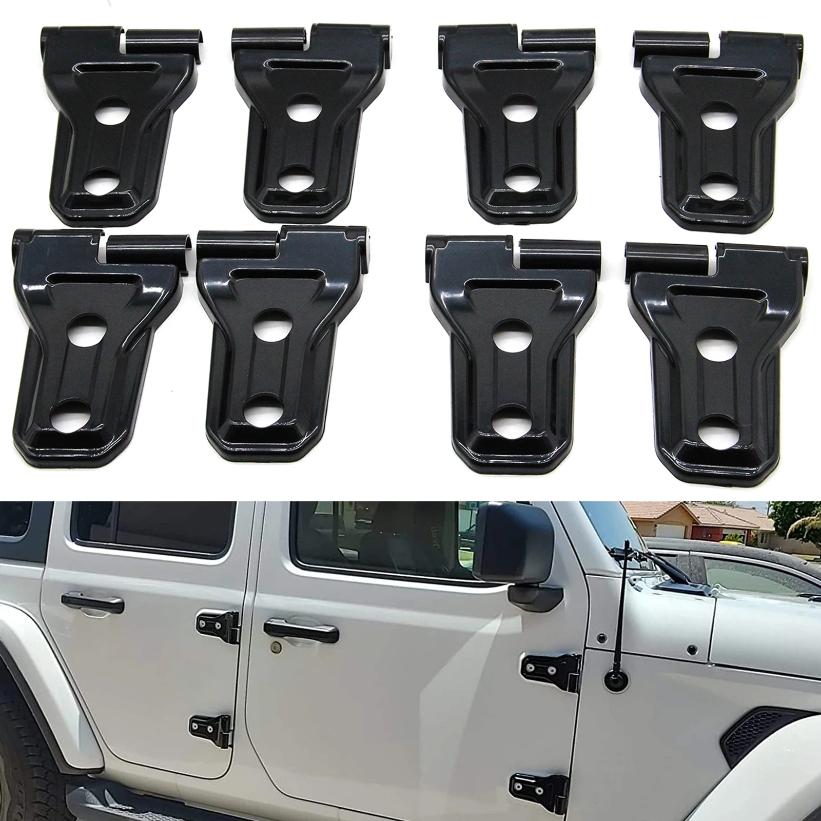 

Для Jeep 8 шт. аксессуары для внешней отделки Wrangler JK JKU Sport Rubicon Sahara Unlimited