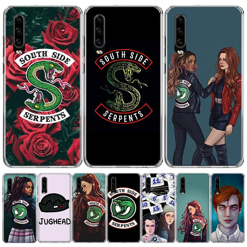 Чехол для телефона Riverdale TV South Side Serpents Huawei P30 Lite P10 P20 P40 P50 Mate 40 Pro 10 20 30 Capa Coque Shell |