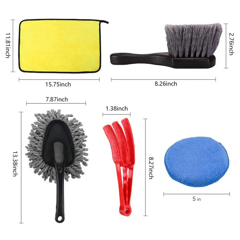 

17 Pcs Car Detailing Brush Set Auto Car Cleaning Kit Auto Cleaning Air Outlet Clean Car Cleaning Brush Set Car Accessories