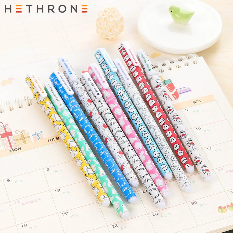Hethrone милые 10 шт 0 38 мм чернильная гелевая ручка яркий цвет Марка набор поставки