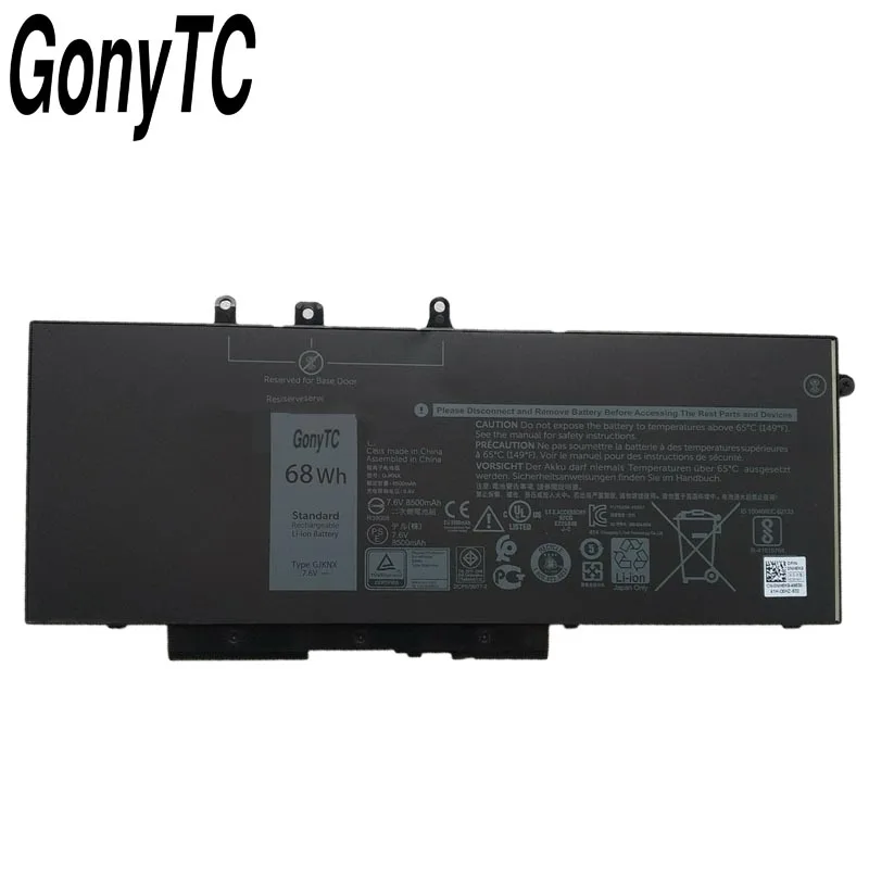 GONYTC 7 6 V 68WH GJKNX новый оригинальный Аккумулятор для ноутбука Dell Latitude 15 3520 E5480 5480 5580