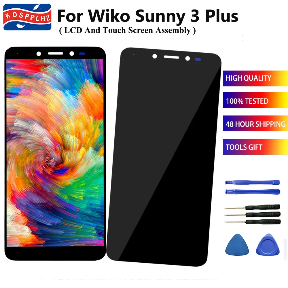 ЖК дисплей и сенсорный датчик в сборе для Wiko Sunny 3 Plus|Экраны мобильных телефонов| |