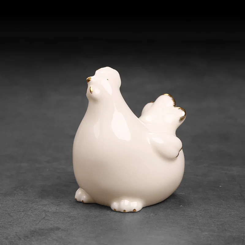 Minimalis керамические куриные цыплята абстрактные украшения ремесла для животных