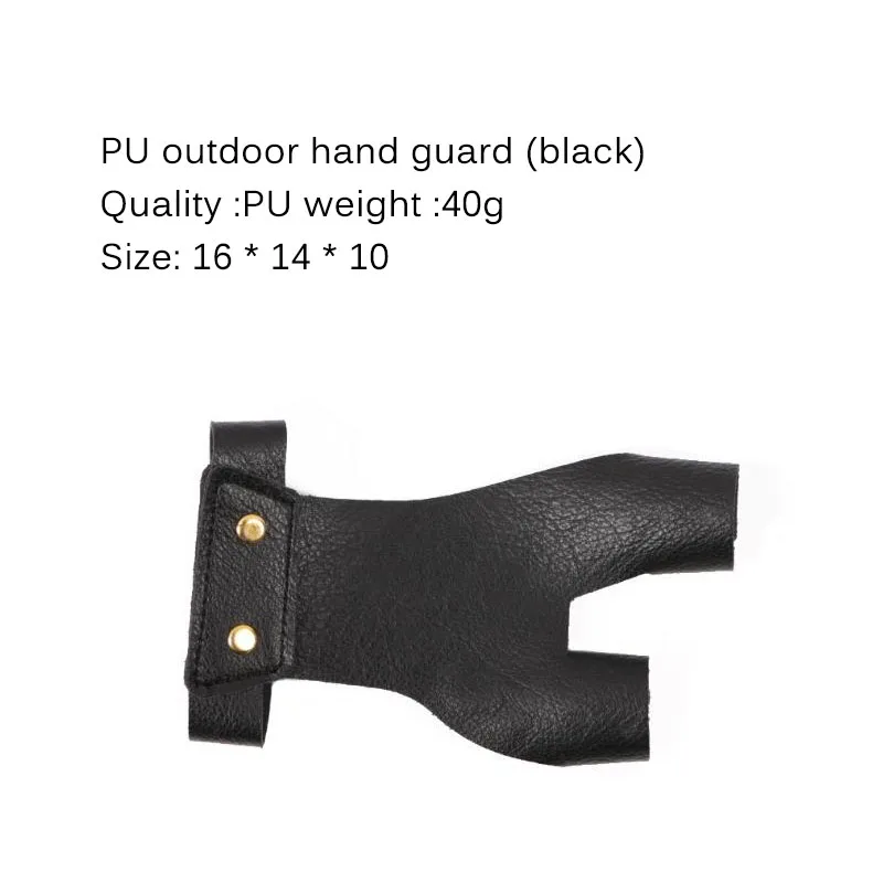 Protective Glove Archery Left Hand Guard Traditional Bow Arrow Finger Guards Recurve Outdoor Shooting Hunting training Supplies | Спорт и