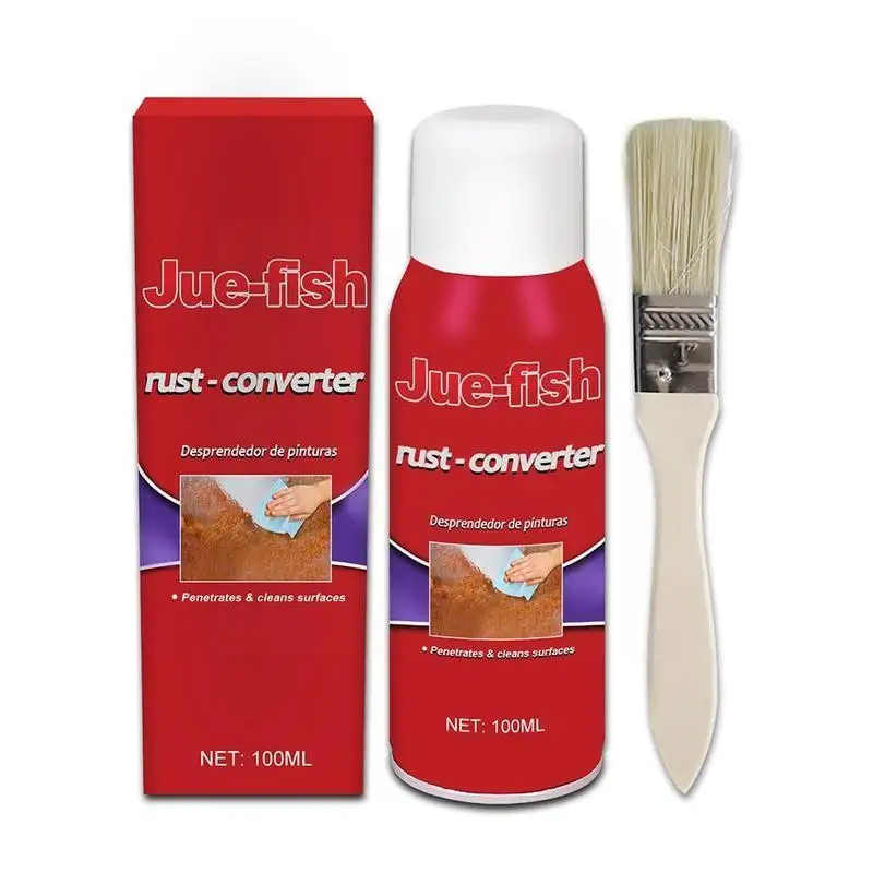 

100ml Rust Remover Spray With Brush Metal Chrome Remover Cleaning Super Maintenance Rust Paint Car Powder Iron D2Z6