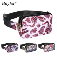 buylor waist purse women fashion fanny pack waist bag hot hip bag bum bag waterproof belt pack chest bag flower phone pounch
