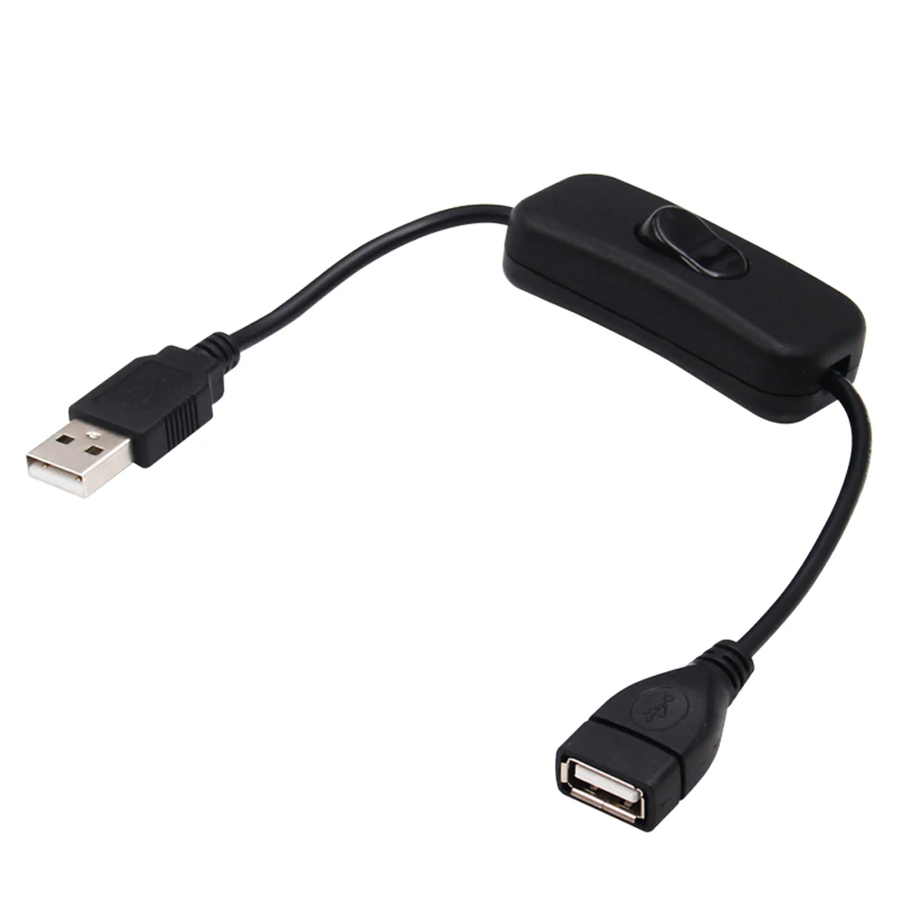 

28cm USB Cable with Switch ON/OFF Cable Extension Toggle for USB Lamp USB Fan Power Supply Line Durable HOT SALE Adapter
