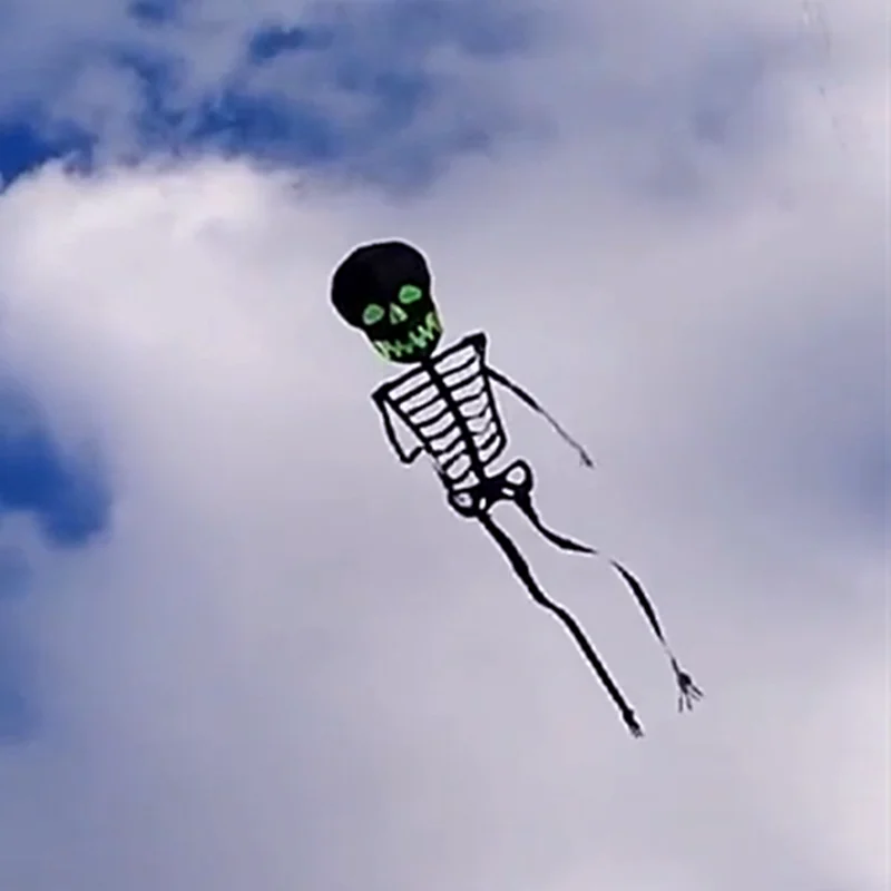 Новый цветной воздушный змей с черепом тренд адский скелет для взрослых занятий