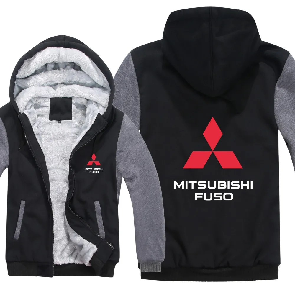 Грузовик Mitsubishi Fuso толстовки куртка зимний мужской пуловер Мужское Пальто Повседневное шерстяное лайнер флис Mitsubishi Fuso толстовки