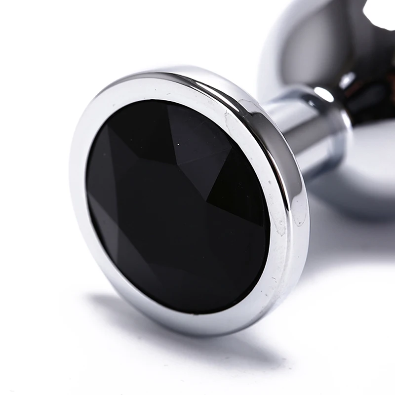 1pcs Crystal Anal Safe Plug Stainless Steel Medical Anal Beads Anus Tube Waterproof Adult Products Plug For Women