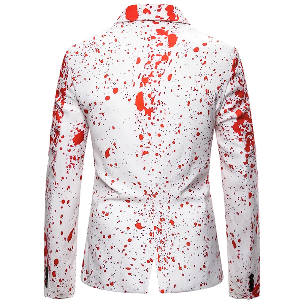 Мужской Блейзер новый модный приталенный белый пиджак Рождественский