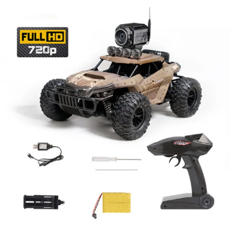 brown 720 P camera Радиоуправляемая Автомобильная камера для внедорожника 2,4G WiFi FPV 720P HD 1:18 радиоуправляемые Машинки с дистанционным управлением - Цвет: brown 720 P camera