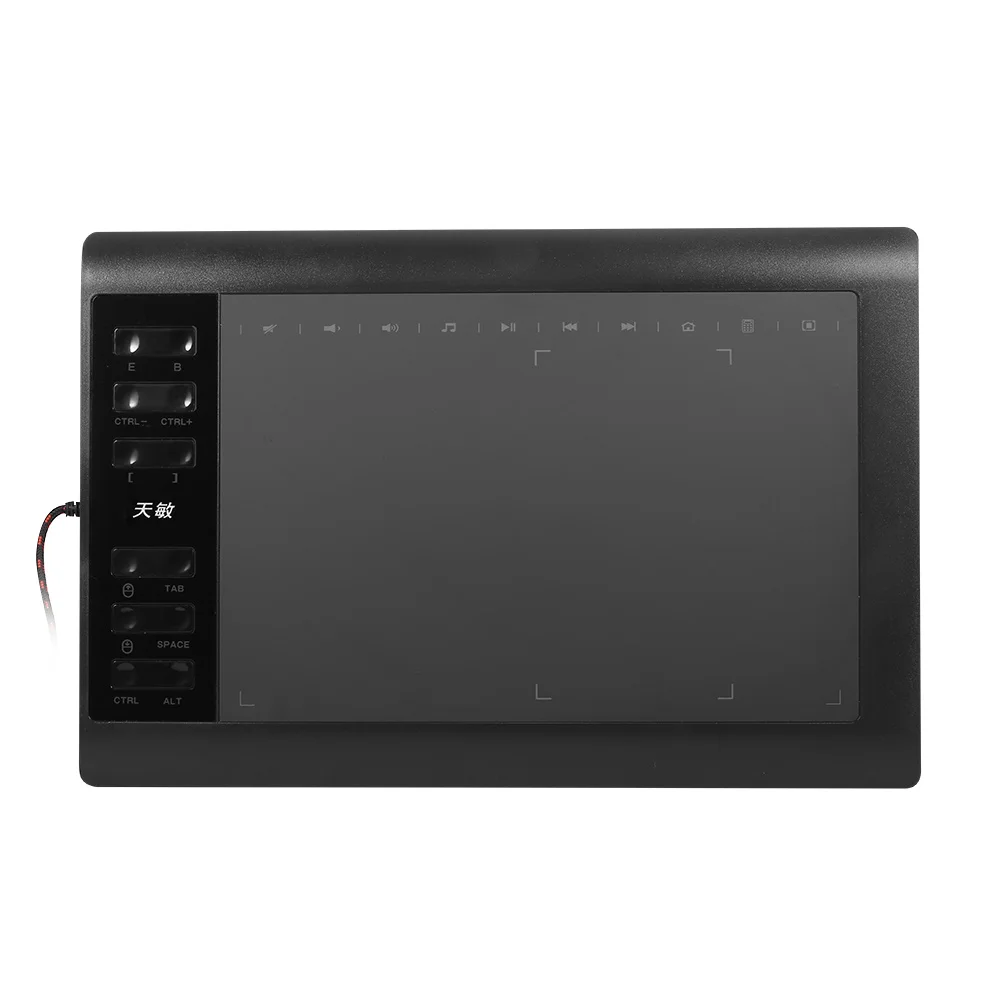 

Графический планшет 10moons 1060 Plus, 10*6 дюймов, большая доска, эксклюзивная область рисования телефона с пассивной ручкой 8192 уровня, 5080 Lpi