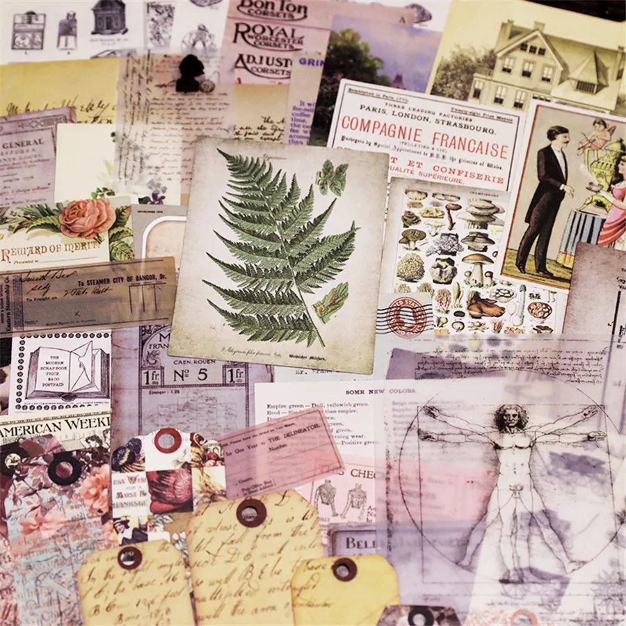 4 стиля старая фотография товарный знак материал бумажные наклейки для