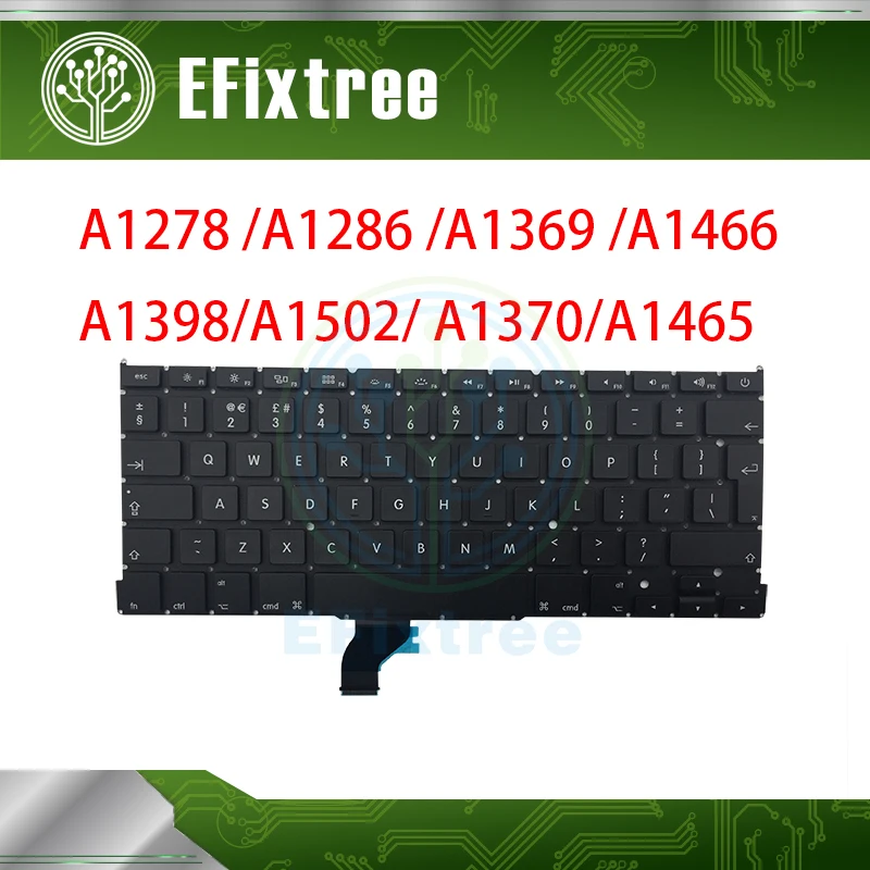 

Laptop A1278 A1286 A1398 A1466 A1465 A1502 A1425 A1370 Keyboard Russian German For Macbook Air Pro Retina 2012-2015