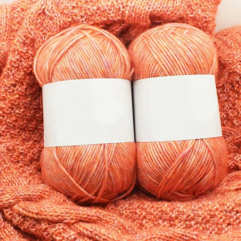 100 г/шар шелковая хлопчатобумажная пряжа для вязания крючком рукоделие Толстая