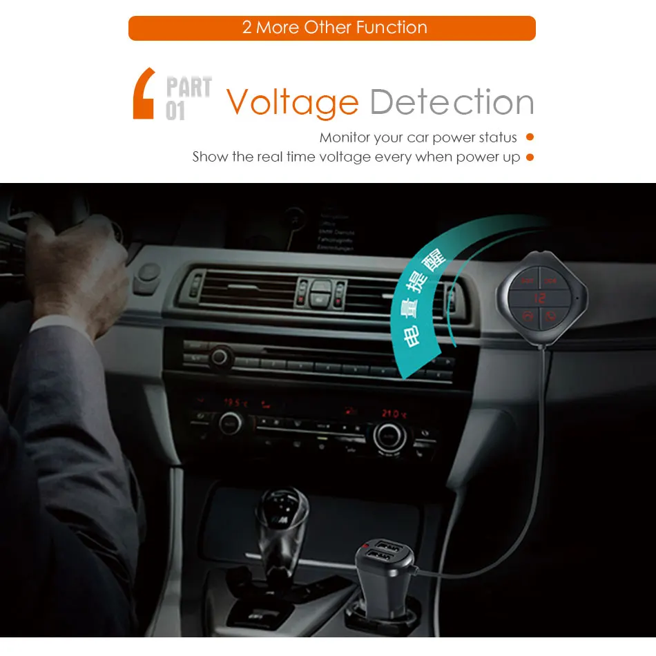 Автомобильный MP3 музыкальный плеер fm-передатчик модулятор AUX Out Bluetooth Handsfree Kit для телефона USB флэш слот карты Micro SD