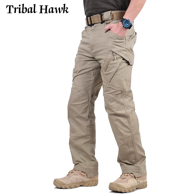 Брюки карго IX9 мужские тактические Стрейчевые эластичные штаны в стиле милитари